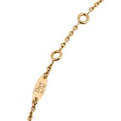 Dior Rose des Vents Diamond Turquoise 18K Yellow Gold Bracelet 