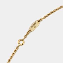 Dior Rose de Vents Mother of Pearl Diamond 18K Yellow Gold Pendant Necklace
