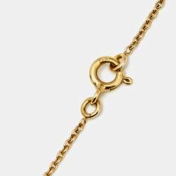 Dior Rose de Vents Mother of Pearl Diamond 18K Yellow Gold Pendant Necklace