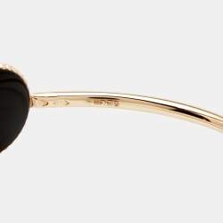 Dior Rose de Vents Onyx Diamond 18k Rose Gold Open Cuff Bracelet