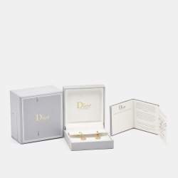 Dior Rose Des Vents Mother of Pearl Diamond 18k Yellow Gold Earrings