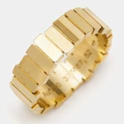 Dior Gem 18k Yellow Gold Band Ring Size 52