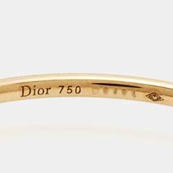 Dior Creoles 18k Yellow Gold Hoop Earrings