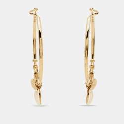 Dior Creoles 18k Yellow Gold Hoop Earrings