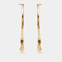 Dior Creoles 18k Yellow Gold Hoop Earrings