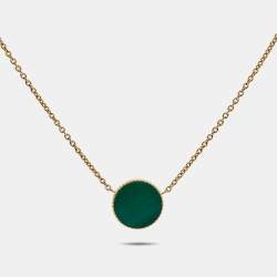 Dior Rose Des Vents Malachite Diamond 18k Yellow Gold Necklace