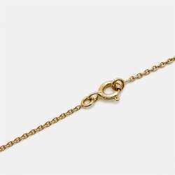 Dior Rose Des Vents Malachite Diamond 18k Yellow Gold Necklace