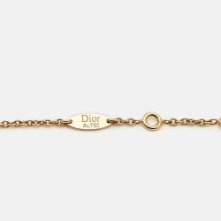 Dior Rose Des Vents Mother of Pearl Diamond 18k Yellow Gold Bracelet