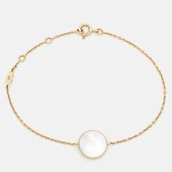 Dior Rose Des Vents Mother of Pearl Diamond 18k Yellow Gold Bracelet