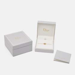Dior Rose Des Vents Mother of Pearl Diamond 18k Yellow Gold Bracelet