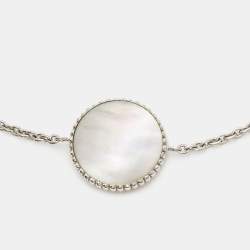 Dior Rose Des Vents Mother of Pearl Diamond 18k White Gold Bracelet