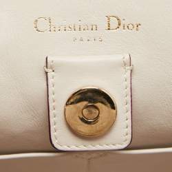 Pre Owned Dior Pink Leather Medium Diorissimo Shopper Tote