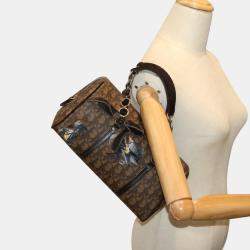 Dior Brown Canvas Trotter Shoulder Bag