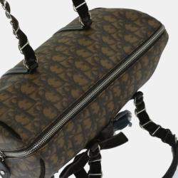 Dior Brown Canvas Trotter Shoulder Bag