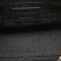 Pre Owned Dior Black Cannage Leather Small Lady Dior My ABCDior Bag