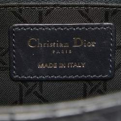 Pre Owned Dior Black Cannage Leather Small Lady Dior My ABCDior Bag
