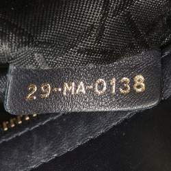 Pre Owned Dior Black Cannage Leather Small Lady Dior My ABCDior Bag