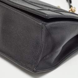 Dior Black Leather Large Diorama Flap Shoulder Bag