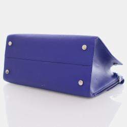 Dior Blue Leather Medium Diorever Top Handle Bag