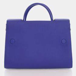 Dior Blue Leather Medium Diorever Top Handle Bag