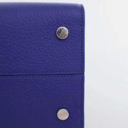 Dior Blue Leather Medium Diorever Top Handle Bag