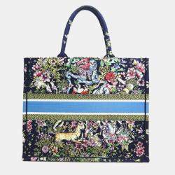 Dior Multicolor Canvas Large Book Tote Tote Bag