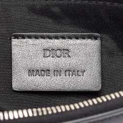 Dior Black Leather Logo Slim Pouch 