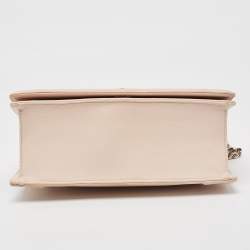 Dior Light Peach Leather Medium Diorama Flap Shoulder Bag