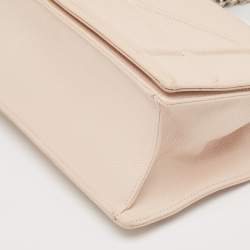 Dior Light Peach Leather Medium Diorama Flap Shoulder Bag