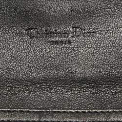 Pre Owned Dior Black Leather Montaigne 30 Wallet on Chain