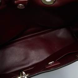 Pre Owned Dior Multicolor Leather and Python Medium Diorissimo Shopper Tote