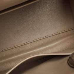 Pre Owned Dior Light Gold Leather Mini Diorever Tote