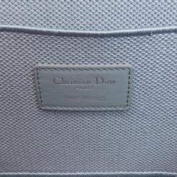 Dior Grey Cannage Embroidery Canvas DiorTravel Vanity Case Bag