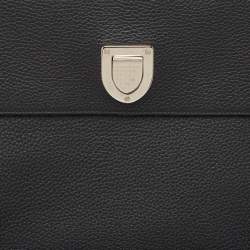 Pre Owned Dior Black Leather Large Diorever Top Handle Bag