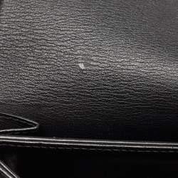 Pre Owned Dior Black Leather Large Diorever Top Handle Bag