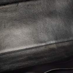 Pre Owned Dior Black Leather Large Diorever Top Handle Bag