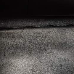 Pre Owned Dior Black Leather Large Diorever Top Handle Bag