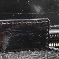 Pre Owned Dior Black Cannage Patent Leather Large Lady Dior Tote