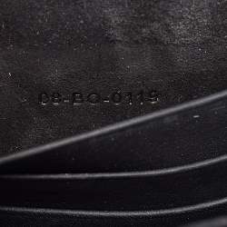 Pre Owned Dior Black Ultra Matte Leather Diorama Wallet on Chain