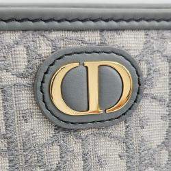 Dior Grey Canvas Montaigne 30 Pouch