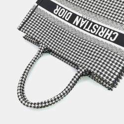 Christian Dior Black/White Canvas Book Tote Bag