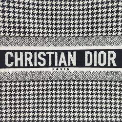 Christian Dior Black/White Canvas Book Tote Bag