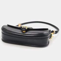 Dior Black Leather East West Shoulder Bag