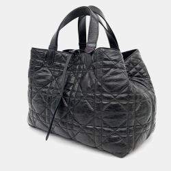 Pre Owned Dior Black Leather Large Toujours Tote Bag