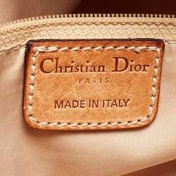 Dior Brown Oblique Coated Canvas Romantique Satchel