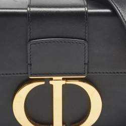Pre Owned Dior Black Leather 30 Montaigne Box Bag