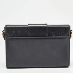 Pre Owned Dior Black Leather 30 Montaigne Box Bag