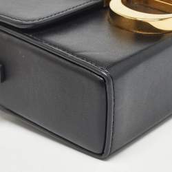 Pre Owned Dior Black Leather 30 Montaigne Box Bag