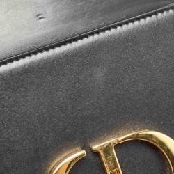 Pre Owned Dior Black Leather 30 Montaigne Box Bag