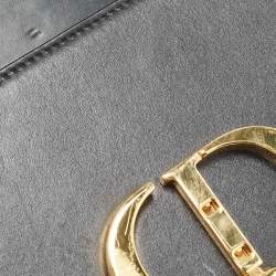 Pre Owned Dior Black Leather 30 Montaigne Box Bag